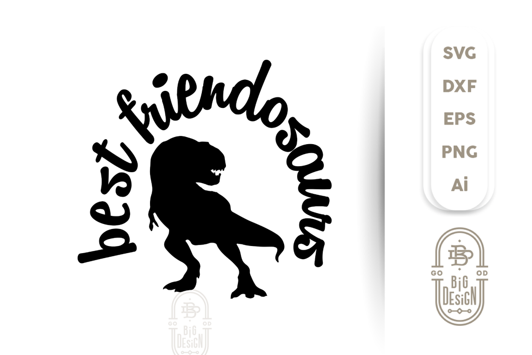 Download Best Friendosaurs Svg Dinosaur Svg File Dino Svg Design Shopy PSD Mockup Templates