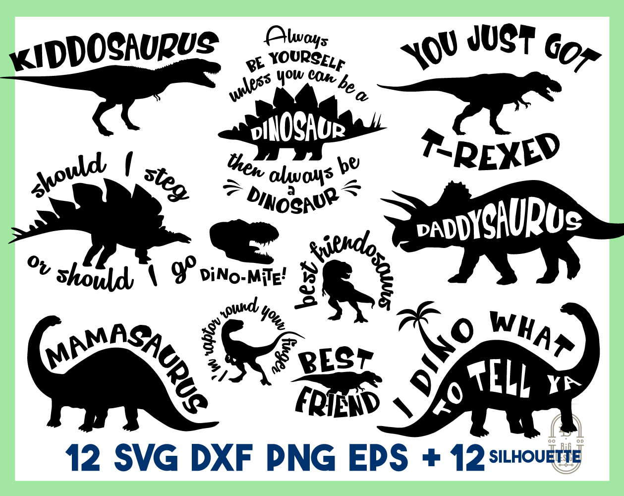 Free Free 303 Baby Dino Silhouette Svg SVG PNG EPS DXF File