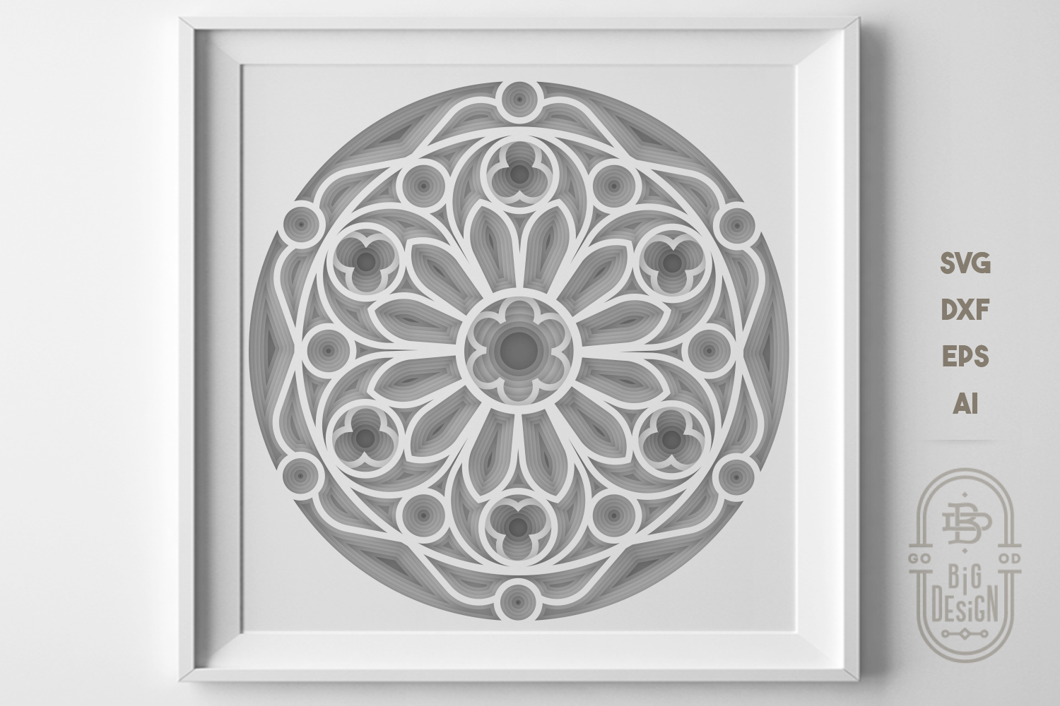 Download 3d Layered Mandala Paper Cut Project Stacked Paper Design Shopy