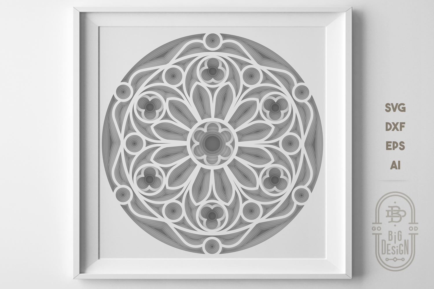 Free Free Layered Paper Mandala 664 SVG PNG EPS DXF File