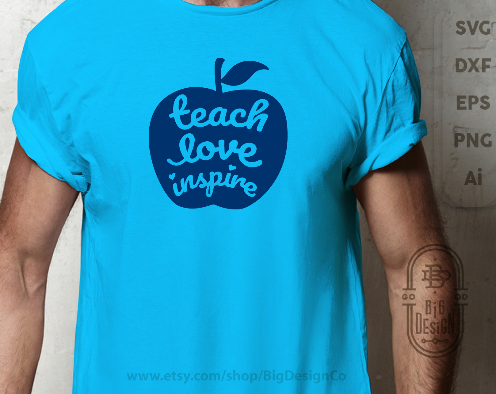 Download Free Svg Teach Love Inspire Svg Teacher Svg Teacher Life Svg S Design Shopy