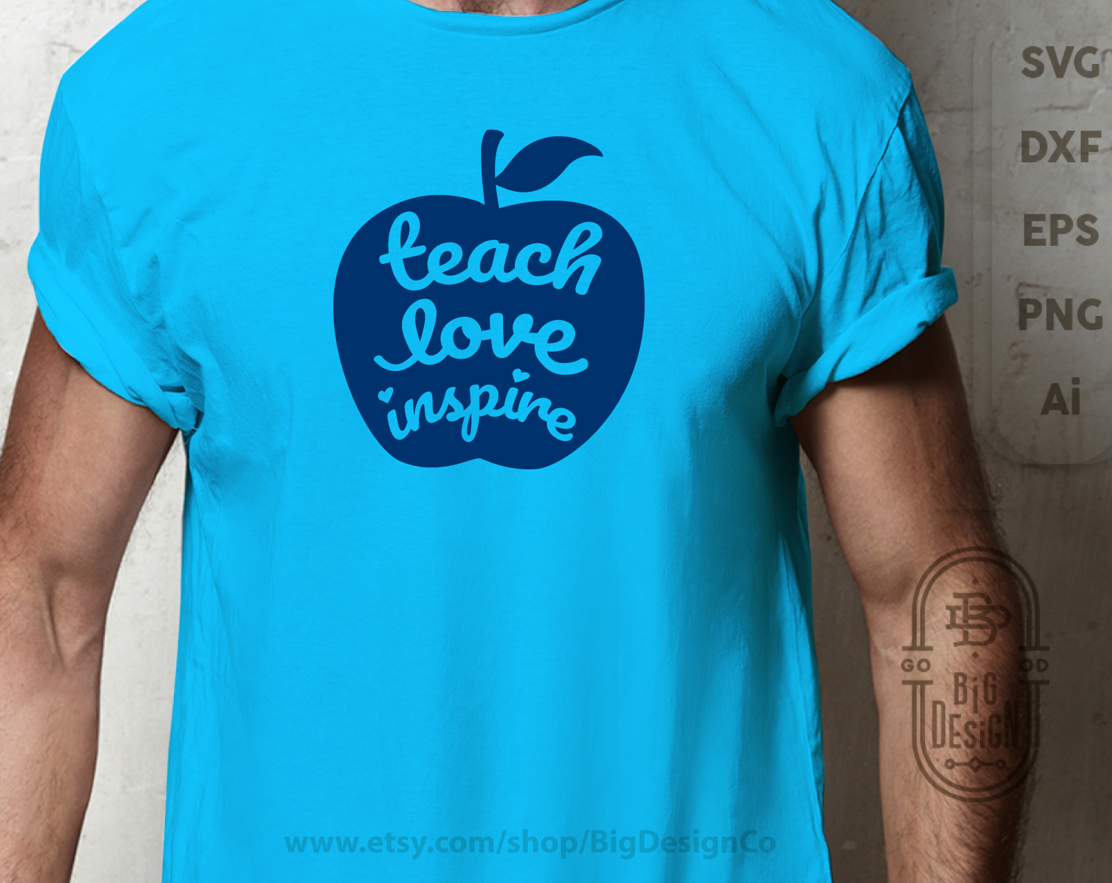 Free Svg Teach Love Inspire Svg Teacher Svg Teacher Life Svg S Design Shopy