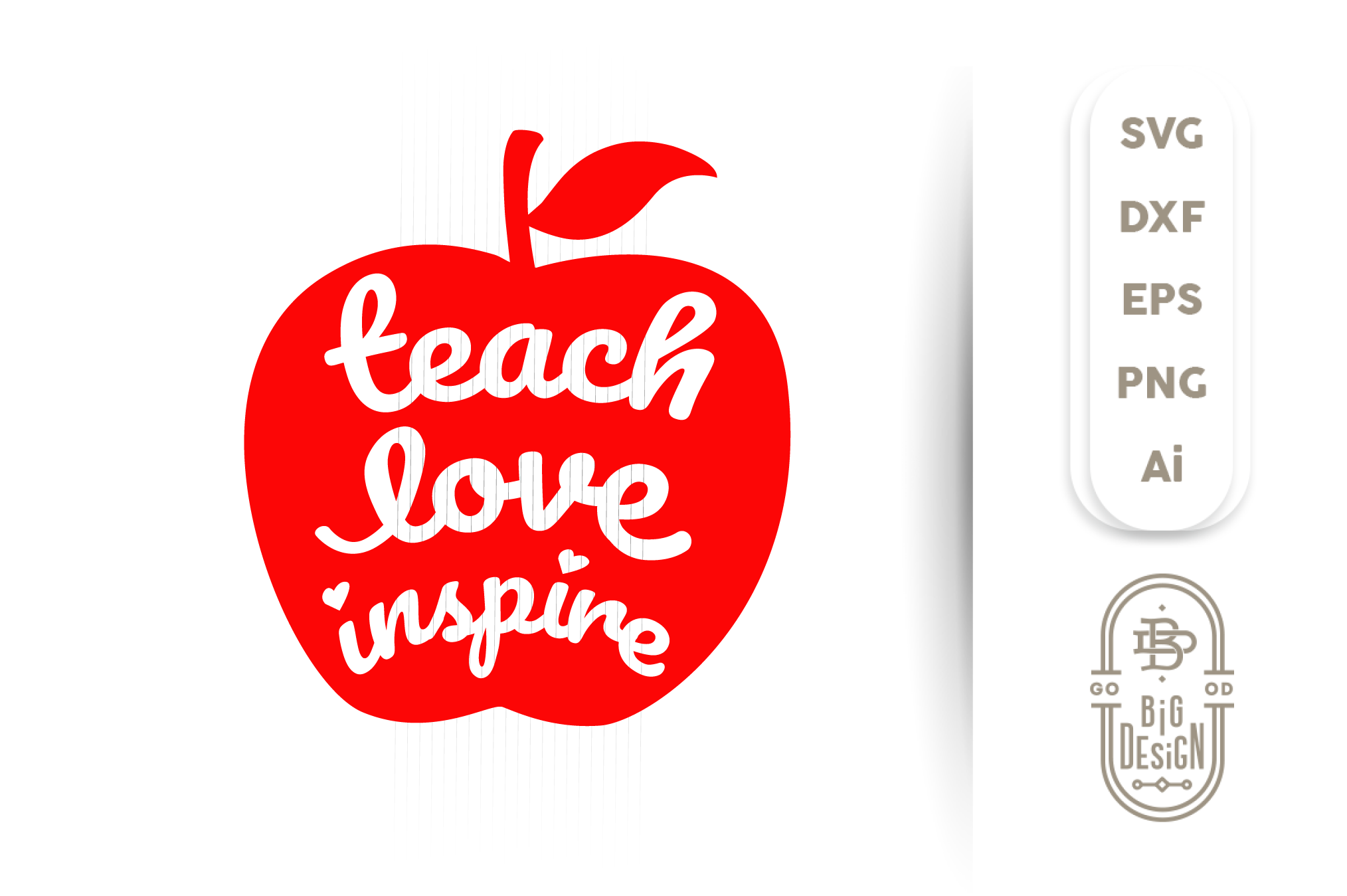 Download Free Svg Teach Love Inspire Svg Teacher Svg Teacher Life Svg S Design Shopy
