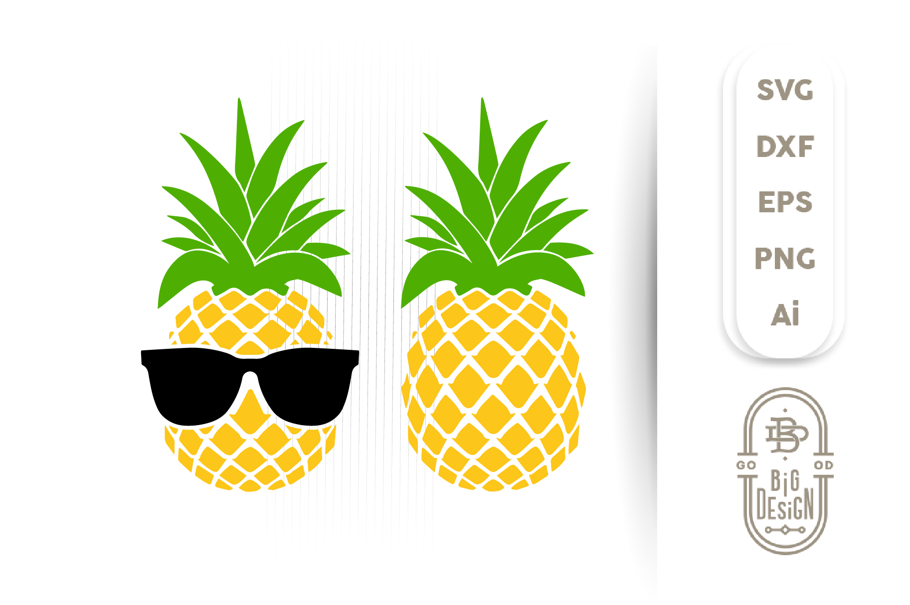 Download Pineapple Svg Pineapple With Sunglasses Svg Pineapple Clipart Design Shopy SVG, PNG, EPS, DXF File