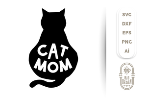 Download Cat Mom Svg File Cat Silhouette Svg Design Shopy
