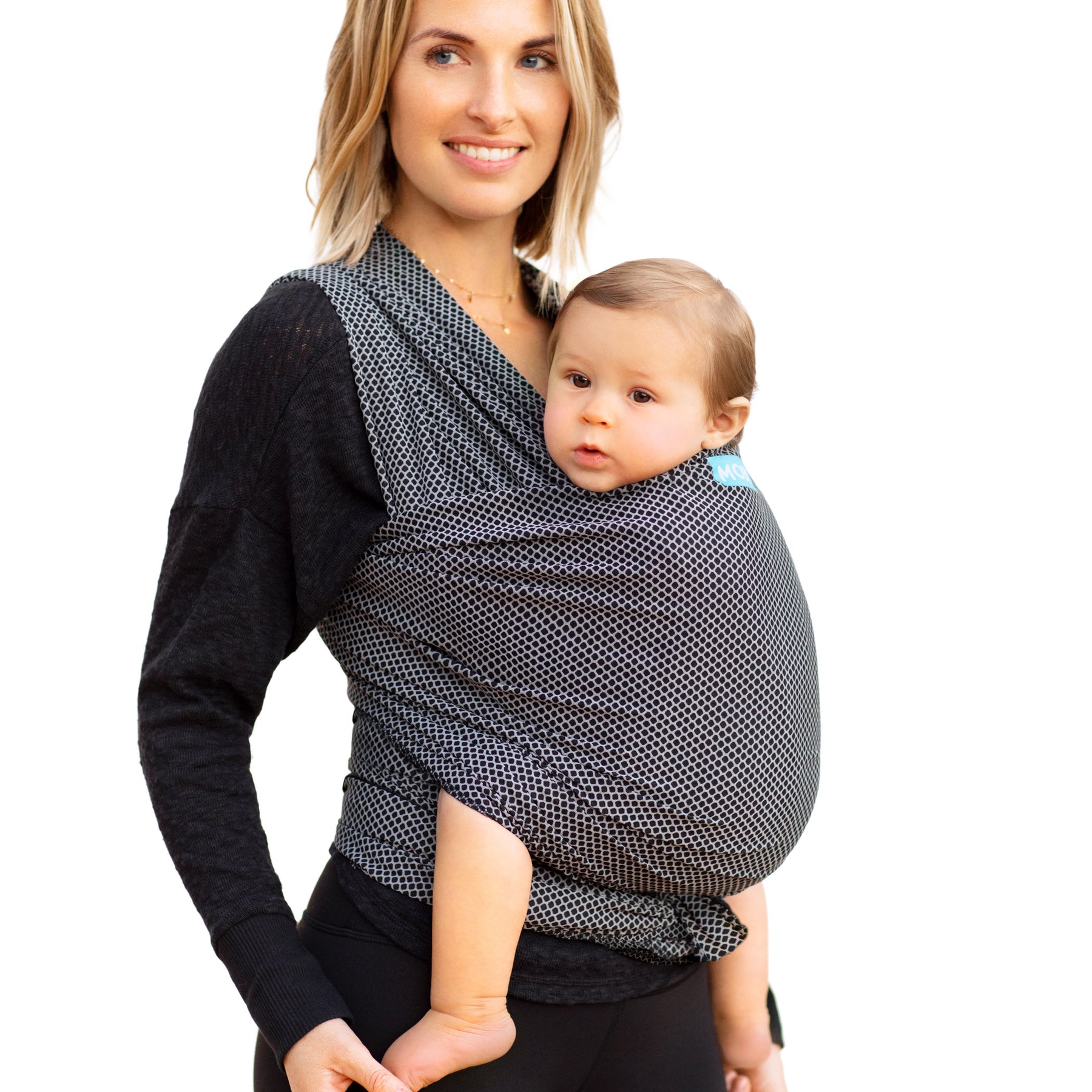 black and white moby wrap