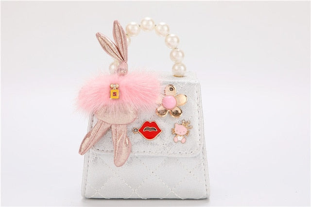 Emily Mini Kids Bag, Cute Rabbit Princess Bag, High-end, PU Mobile Phone Tote Bag for Party, Boy Wallet Bag for Party Night