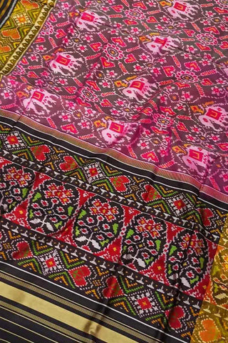Vibrant Multicolor Handloom Patola Silk Saree
