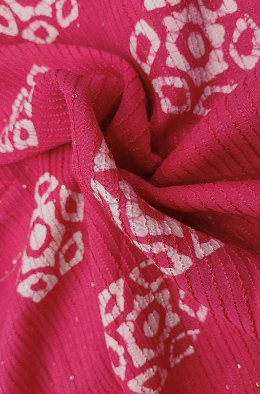 Buy Pink Handloom Silk Scarf Online at