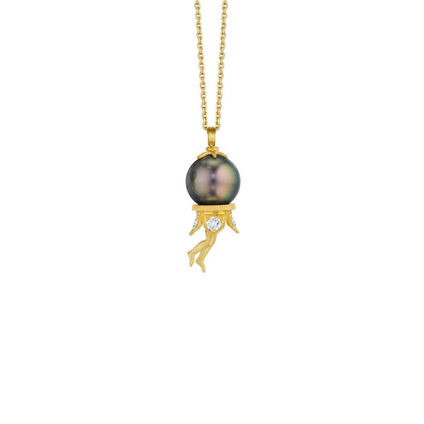 Pearl in Hand Pendant – Anthony Lent