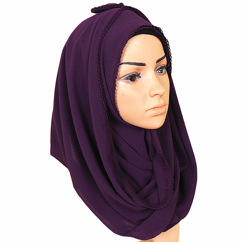 21 colors--solid chiffon--scarf,shawl, muslim hijab AW-YW069