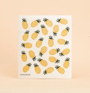 swedish dishcloth with pineapple print from Protea Zero Waste shop