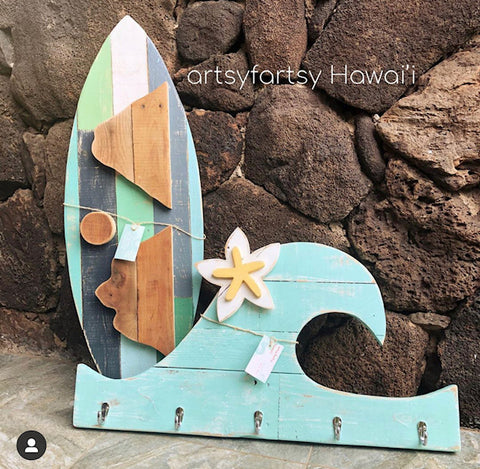 up cycled pallets hawaiian themed home decor