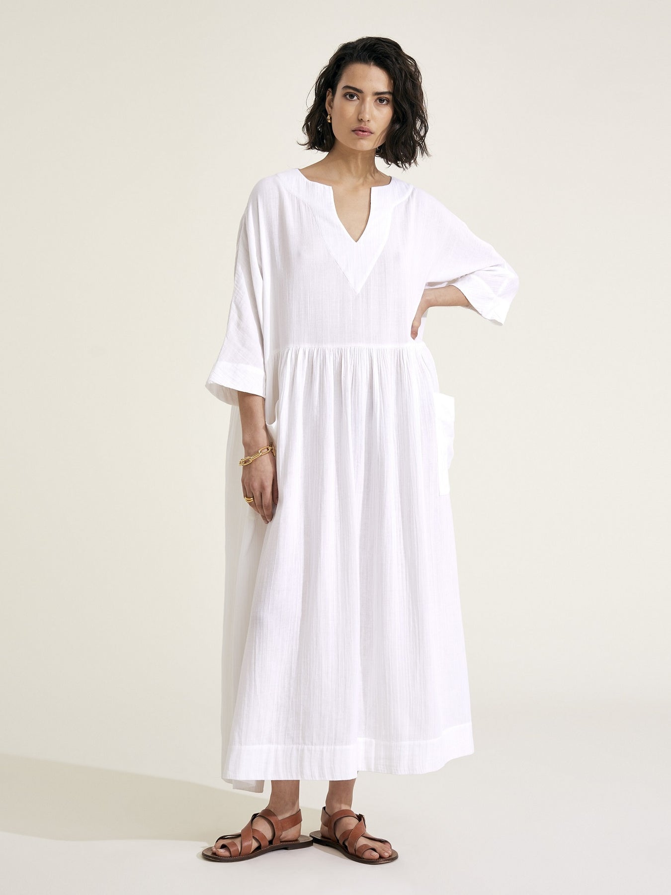Buy Faithfull The Brand White Morissa Mini Dress in Linen for Women in  Qatar