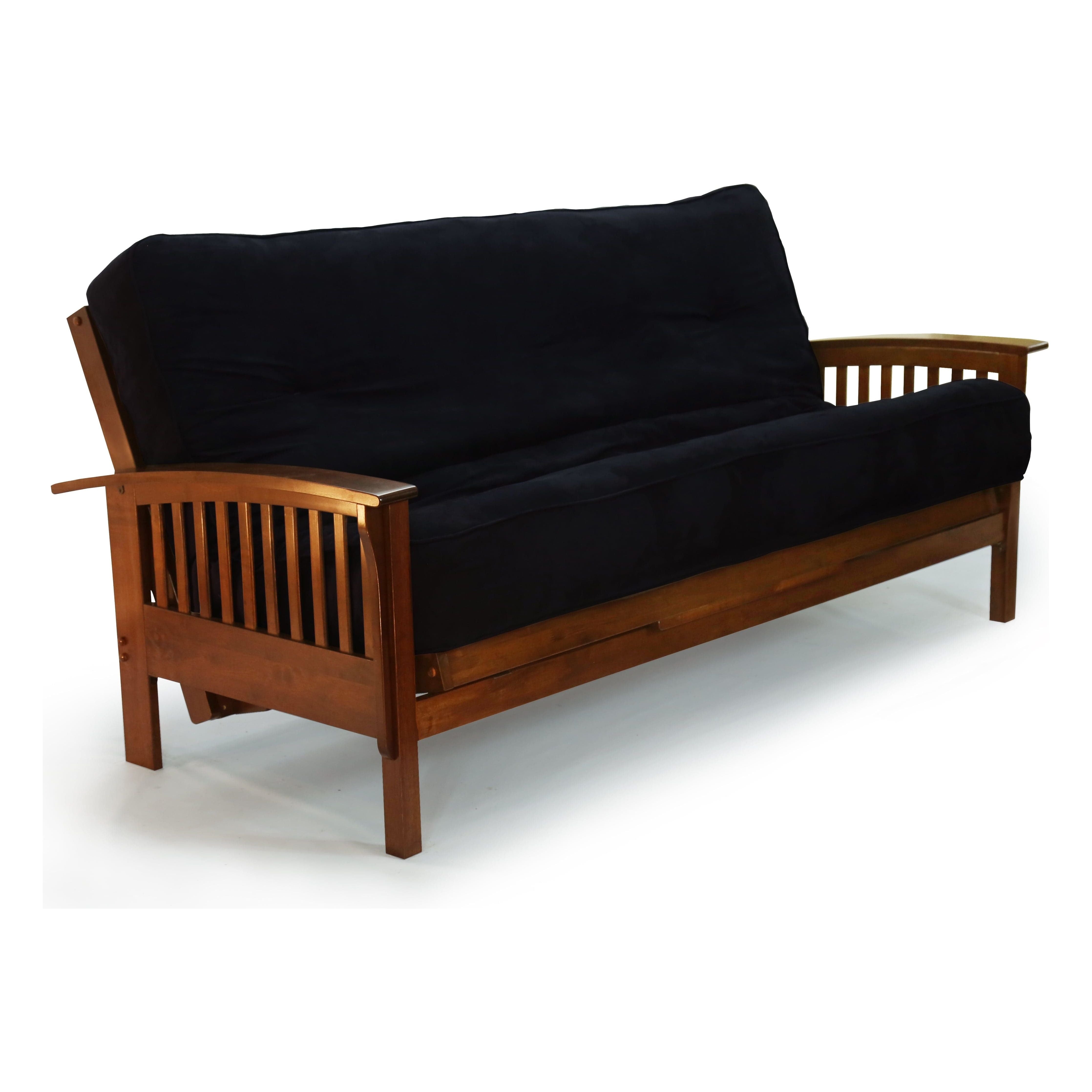 Night and Day Winchester Full Futon Frame in black walnut finish