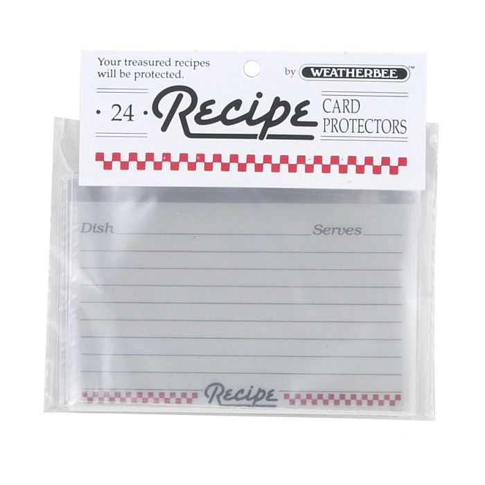 24 Card Divider Set 4 x 6 Recipe Cards 