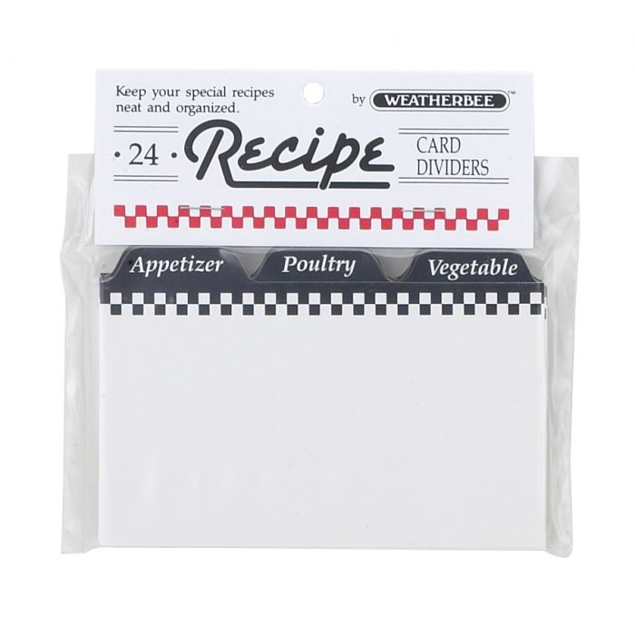 Jot & Mark Recipe Card Dividers | 24 Tabs per Set, Works With 4x6 Inch  Cards, Helps Organize Recipe Box (Citrus)