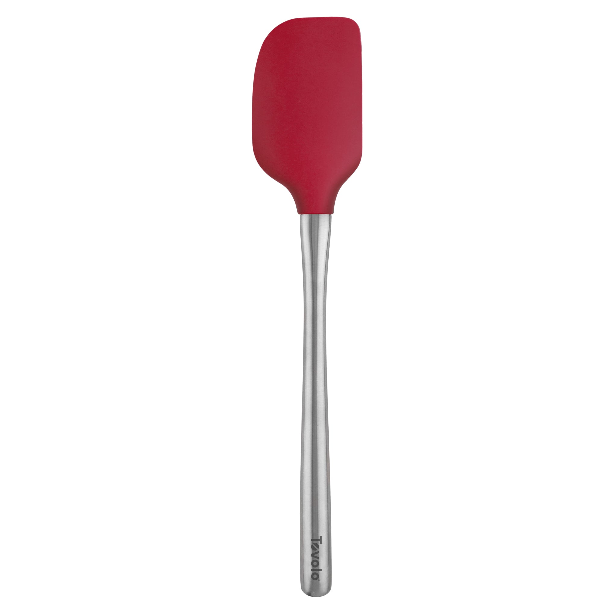 Tovolo Flex-Core Stainless Steel Handled Spoonula, Silicone Spoon Spatula  Head