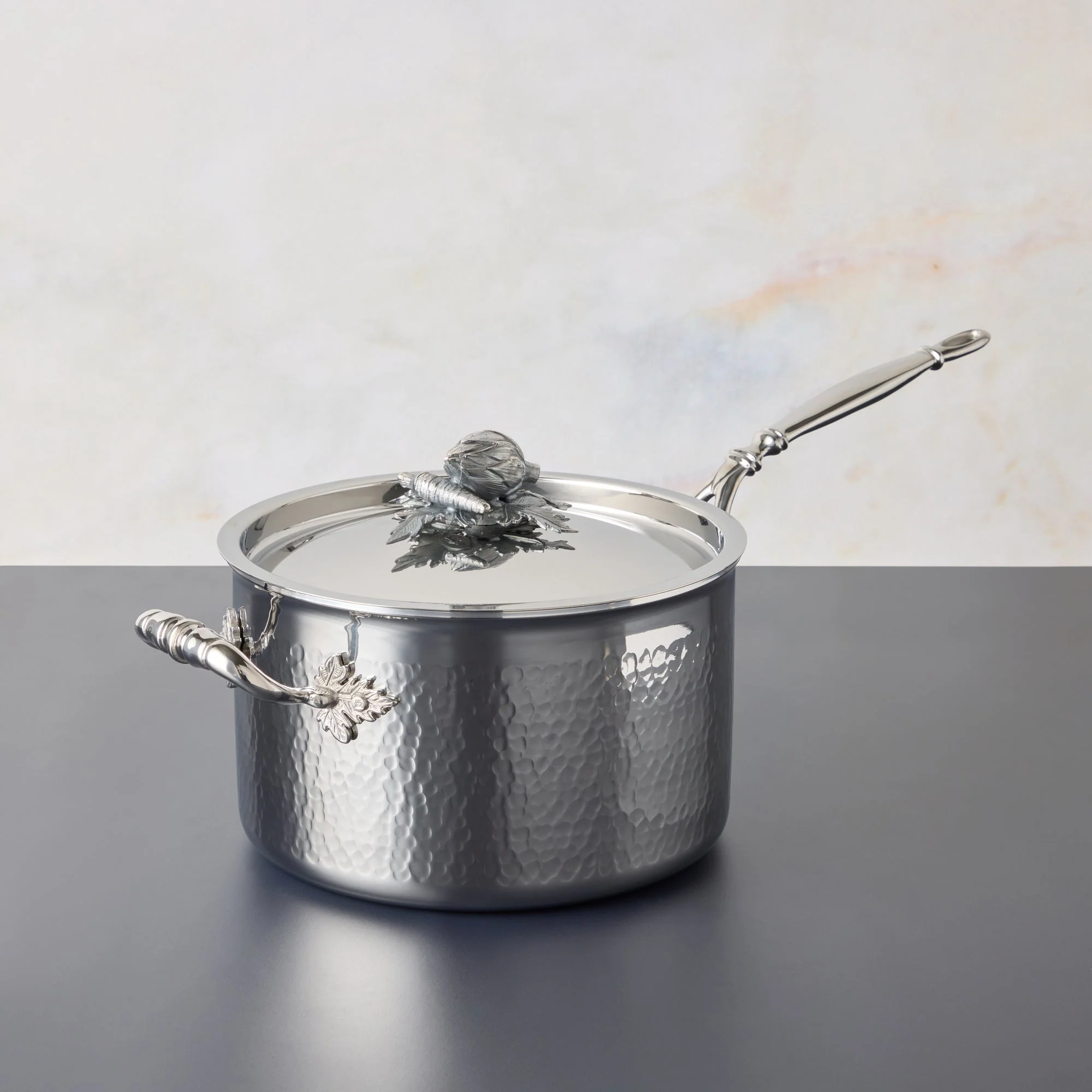 Ruffoni Opus Prima 1.5 Qt. Small Saucepan (Carrot-Pepper)