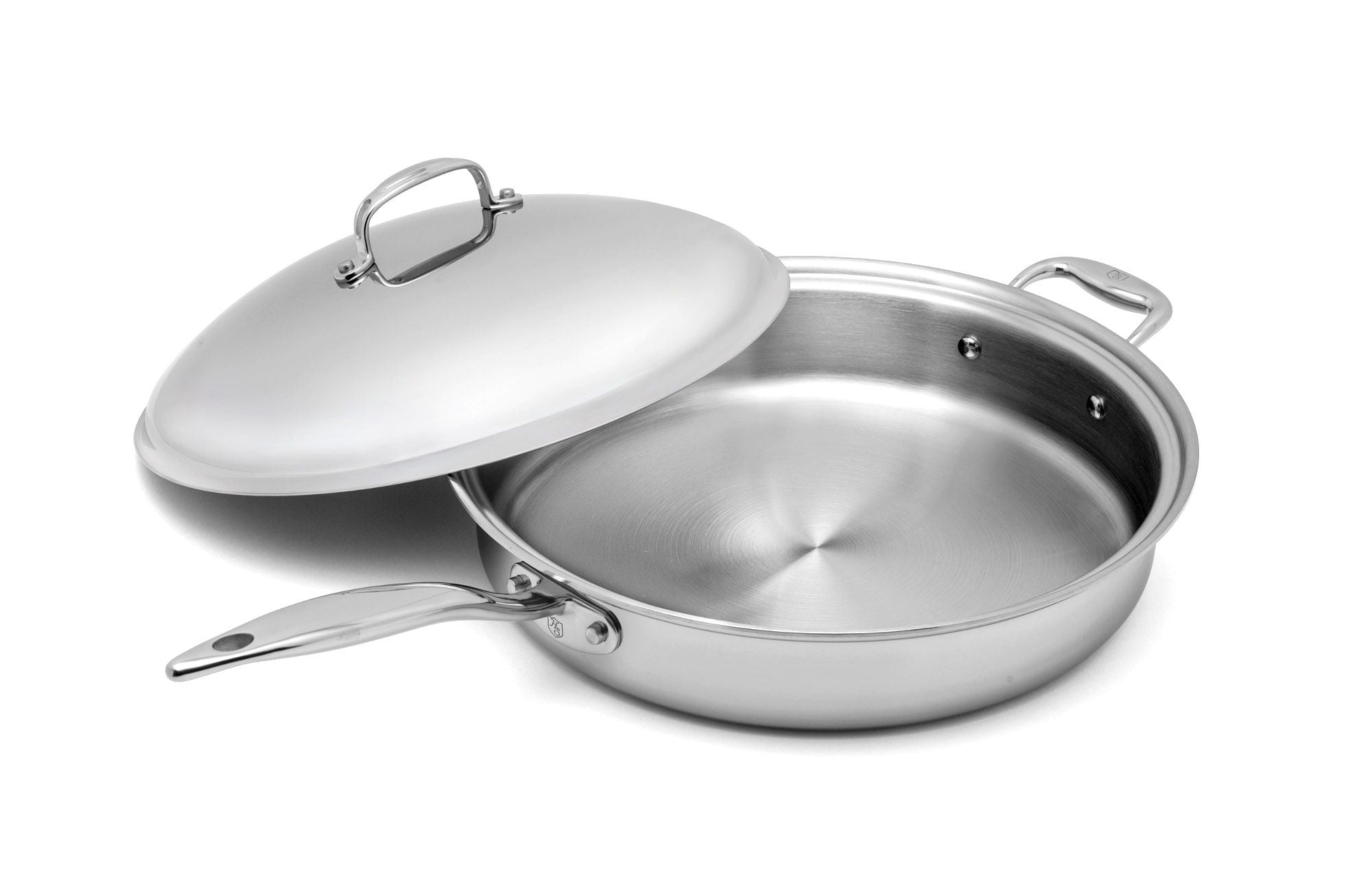 Demeyere Essential 5-Ply 4-Qt Stainless Steel Saucepan With Lid