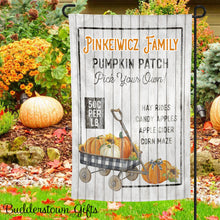 Load image into Gallery viewer, Fall - Pumpkin Patch - Garden Flag Personalized
