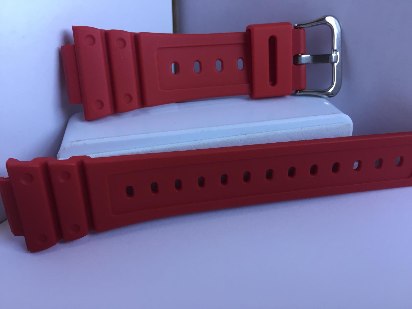 Pest Honger Defilé Casio Watchband DW-5600 E Red Strap. DW-5600 P-4, TB-4A. G-Shock band –  WristWatcher