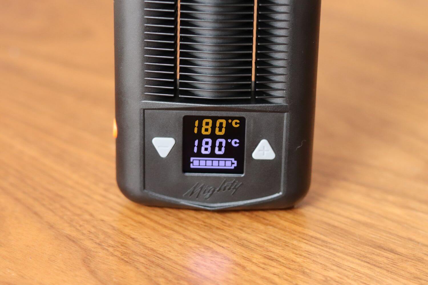 Mighty vaporizer controls