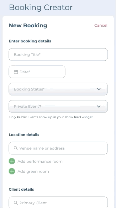 BOS Booking Creator