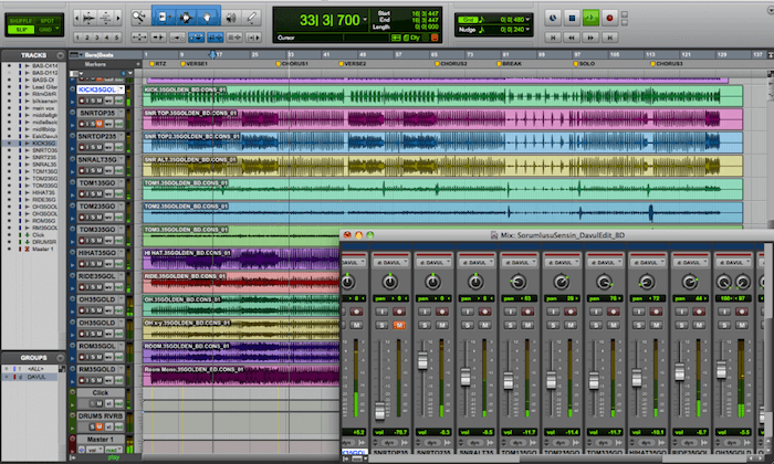 ProTools music recording software for bands
