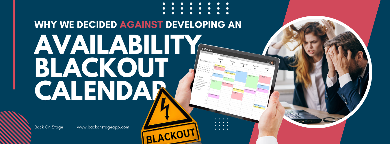 Why We Decided Against Developing an Availability Blackout Calendar