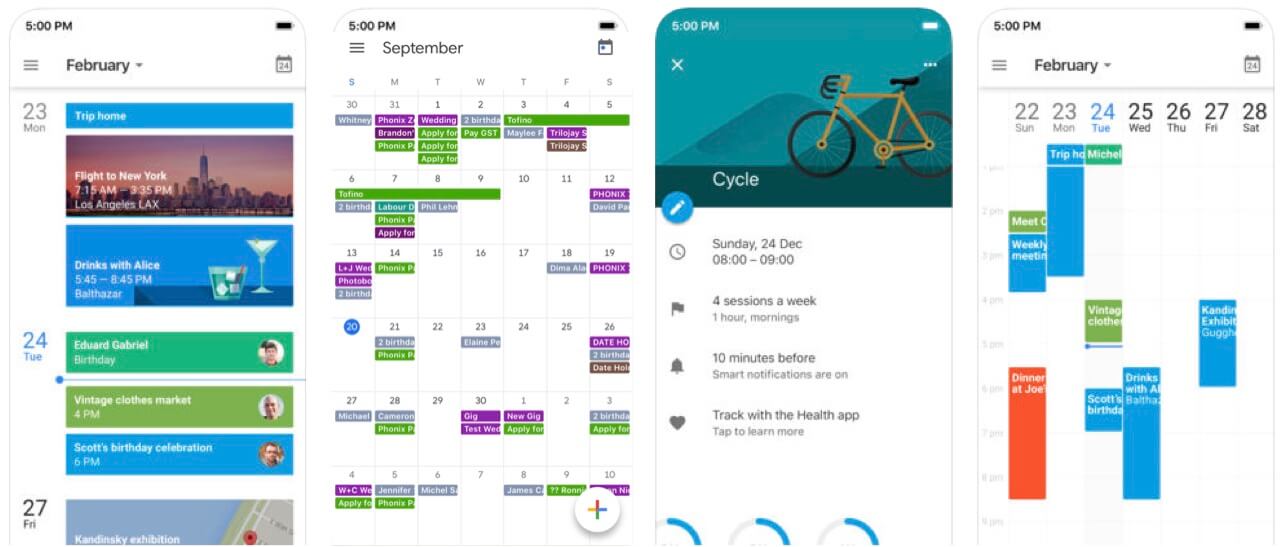 One of the best band apps for managing band calendars - google calendar