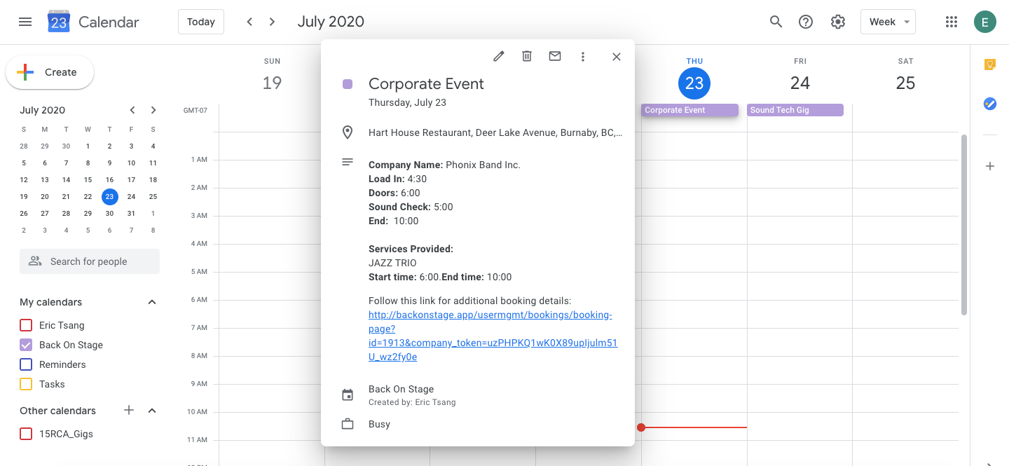 google calendar detail