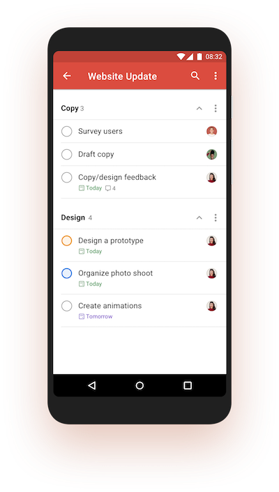 todoist is great for sharing band tasks