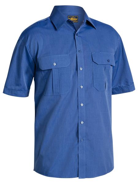 Electric Blue Epaulette Blouse - Men - OBSOLETES DO NOT TOUCH