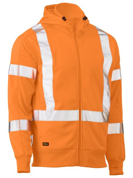 Buy Women's hi vis taped fleece zip front hoodie by Bisley Women's online -  she wear