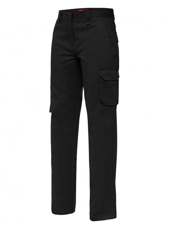 ladies black cargo pants