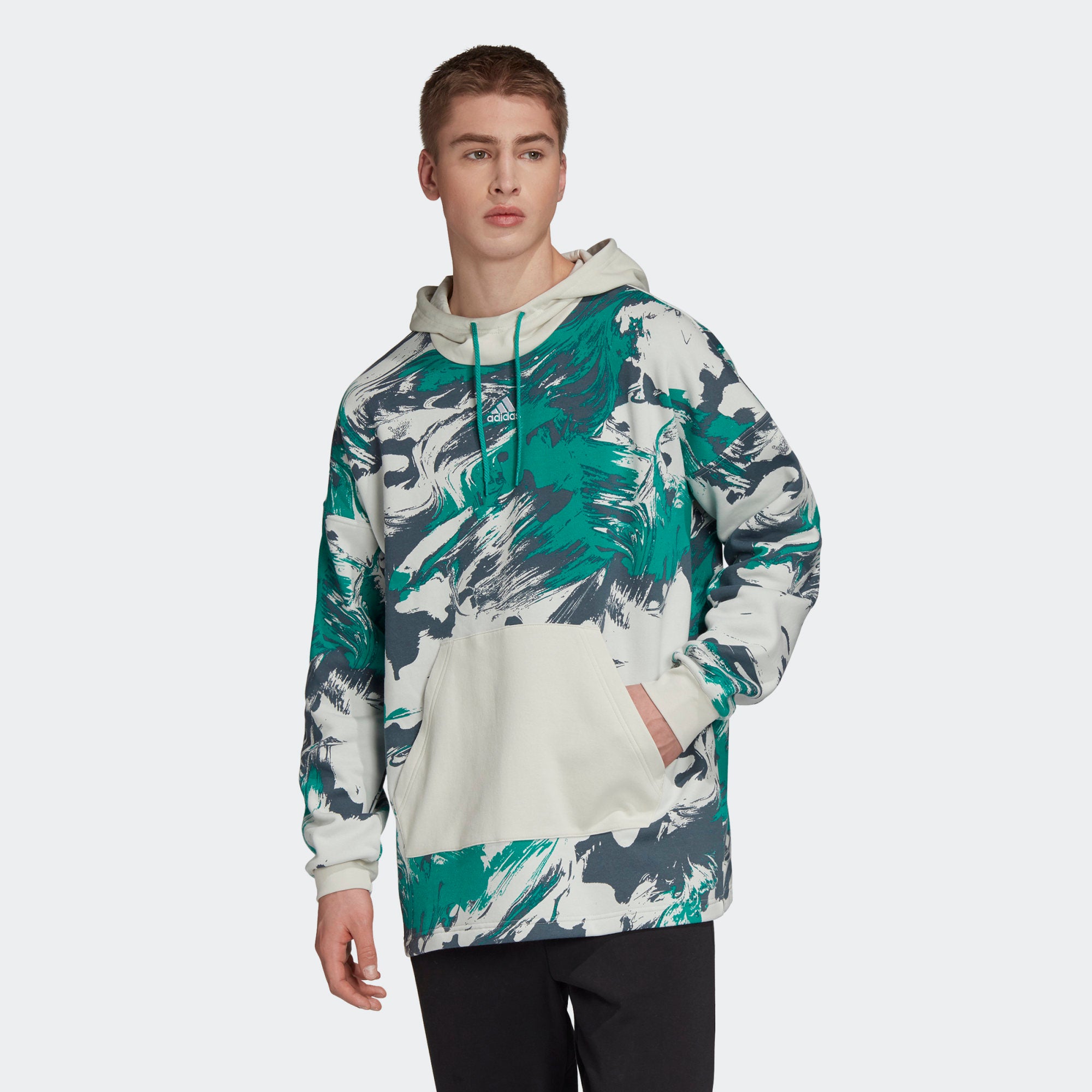 adidas id allover print hoodie