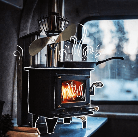 Cooking with the Cubic Mini Wood Stove OVEN :: Grizzly In a Tiny House on  Wheels :: Winter Warmth 