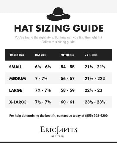 Sizing Guide – Levine Hat Co.