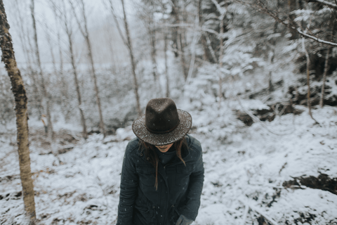 winter fedora hat