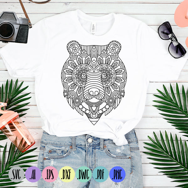 Free Free Mandala Bear Svg 633 SVG PNG EPS DXF File