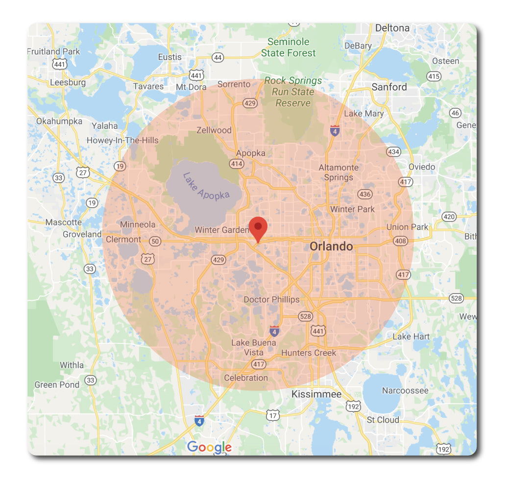 MAP OF ORLANDO