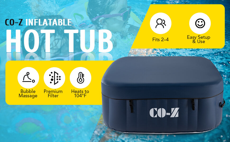 CO-Z 4 person spa inflatable