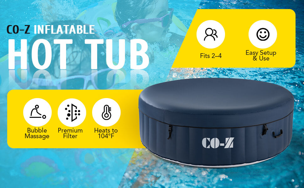 CO-Z 4 person inflatable hot tub