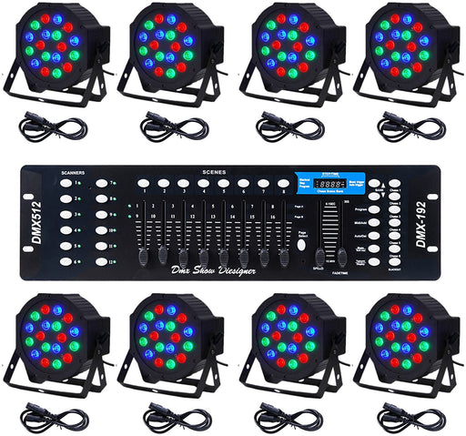 Miumaeov DMX Light Controller, 192ch DMX Lighting Console, Simple Lighting  Board Controller for Stage Lights, DJ Light and KTV 