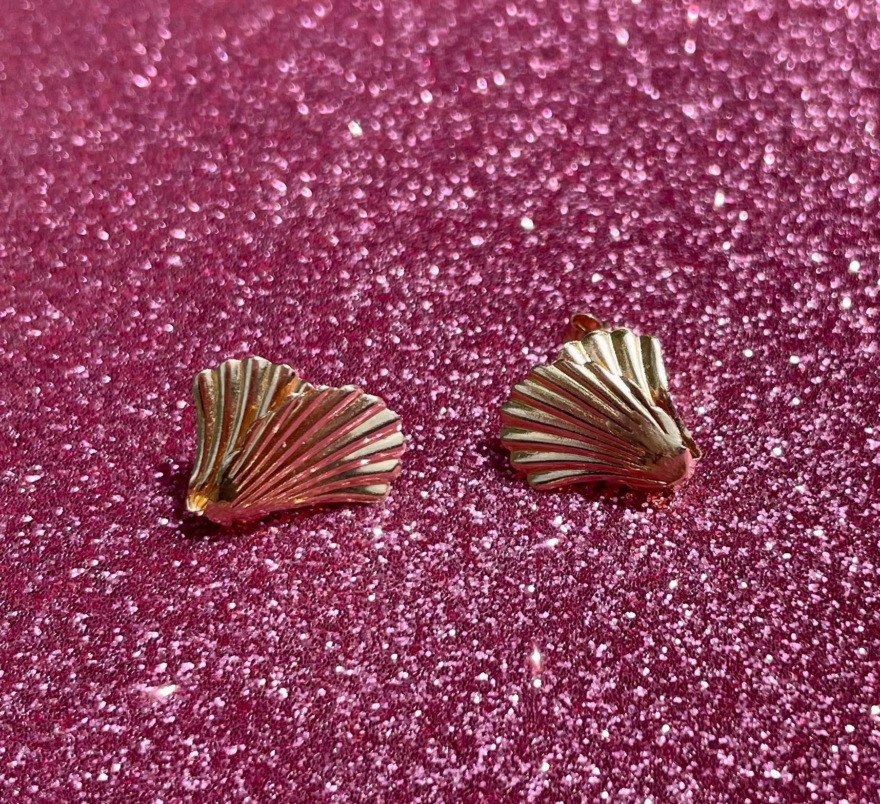 Scalloped Shell Studs