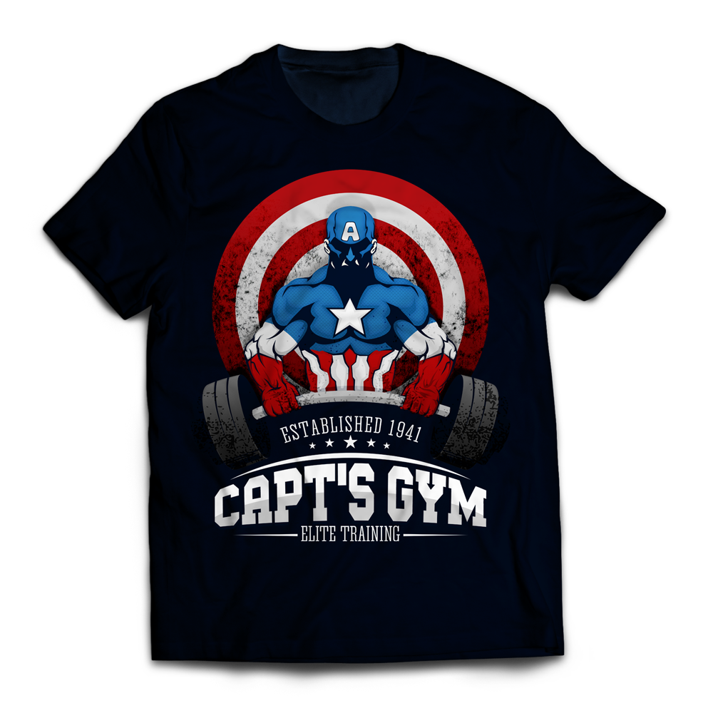 Download Cap's Gym Unisex T-Shirt - Fandomaniax-Store