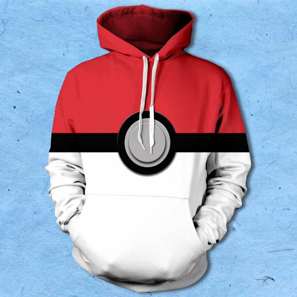 Pokeball V2 Unisex Pullover Hoodie – Fandomaniax-Store