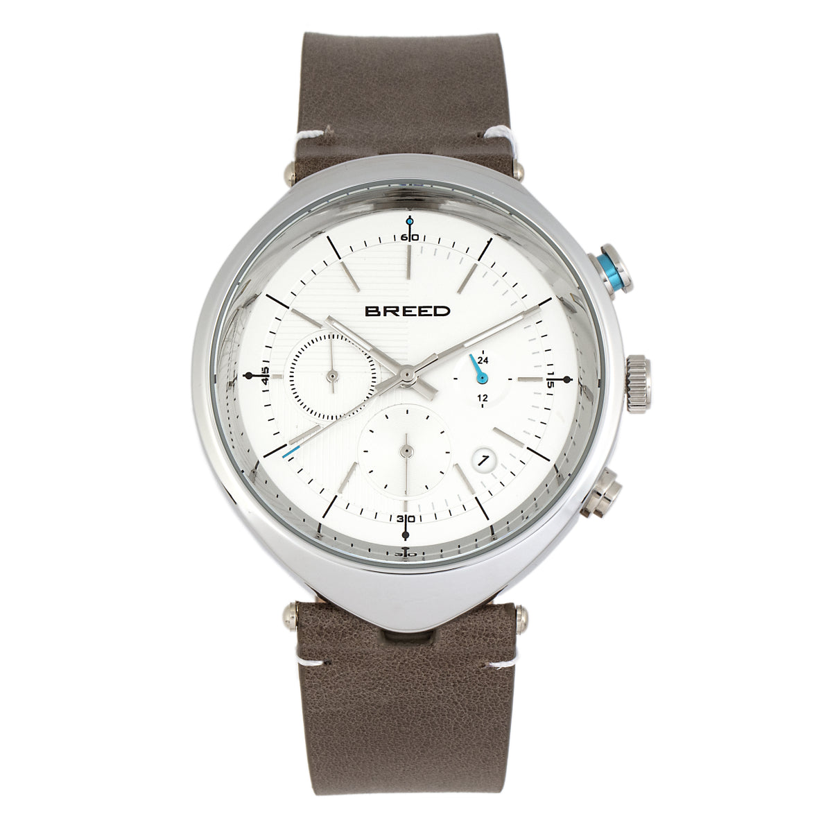 Breed Racer Men's Watch Silver Band Silver Case BRD85