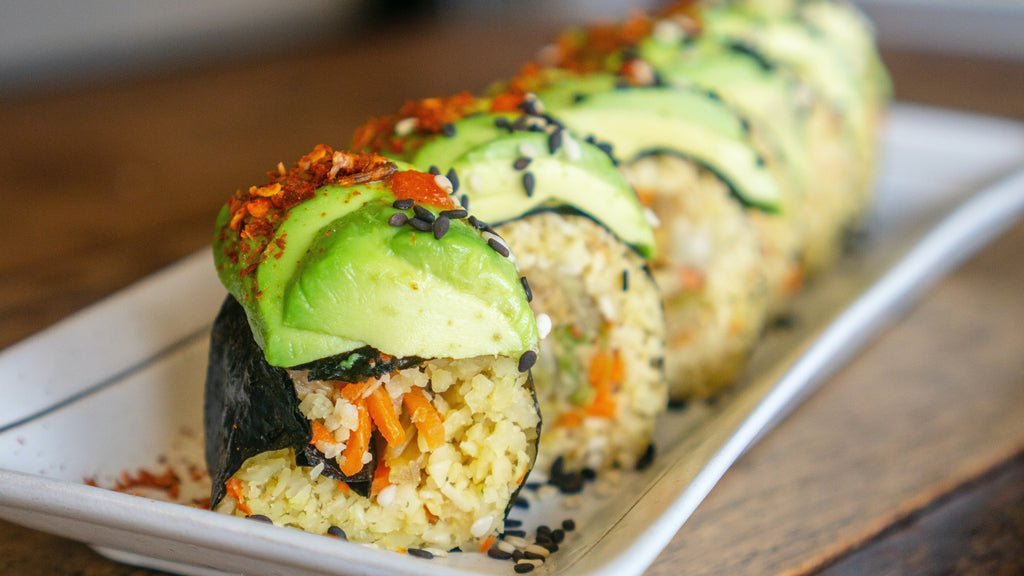 Vegan Green Dragon Sushi Roll Hu Organics 1540
